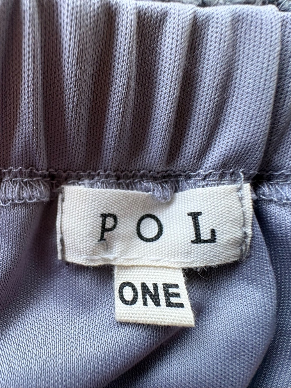 POL crocheted skirt in gray.  OS partially lined.  No flaws - Picture 9 of 12